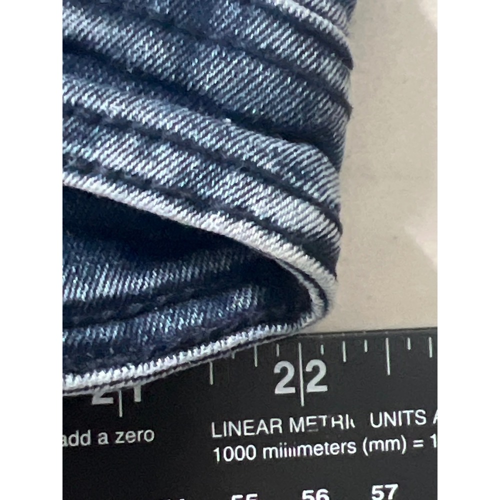 Blue Cult Mens 44 Blue Acid Wash Moto Denim Jeans Whiskered Crinkled Streetwear - Picture 14 of 16